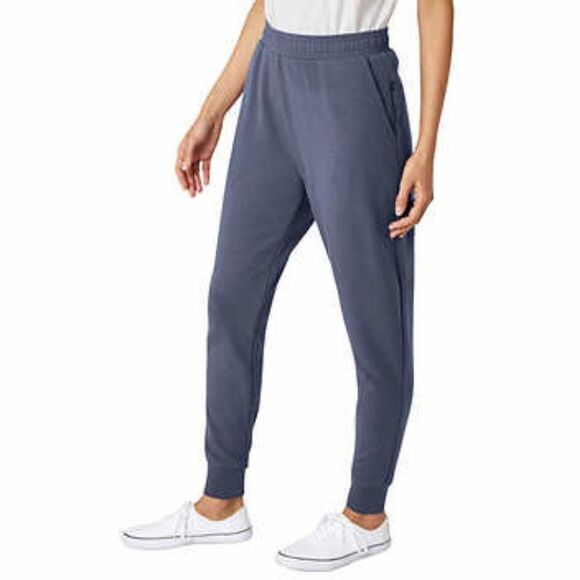Eddie Bauer Womens Jogger Nightshadow Blue Side Pockets Soft Weekends - Picture 3 of 8